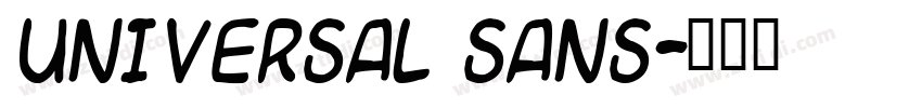 UNIVERSAL SANS字体转换